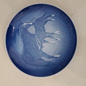 Bing & Grondahl Mother's Day Plate 1972 Horses
